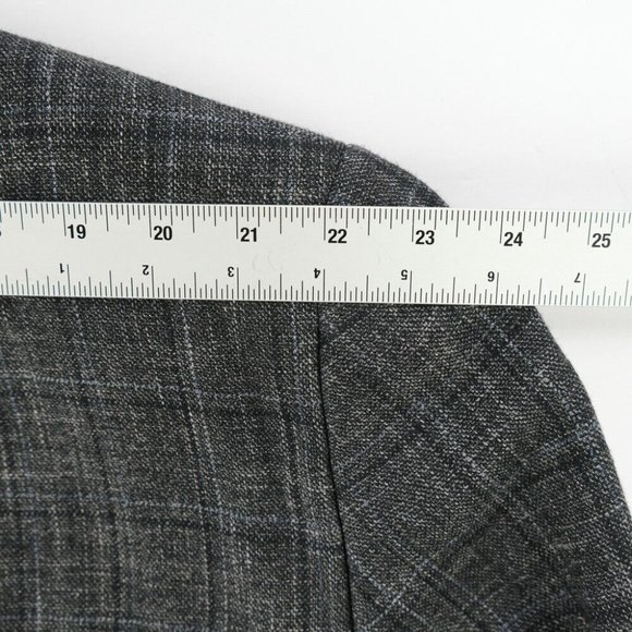 Modern Hickey Freeman Custom Sport Coat Men 53R Knit Wool USA Suit Jacket Gray - Picture 6 of 12